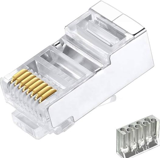 QPORT CAT6 RJ45 CONNECTOR 50 PCS